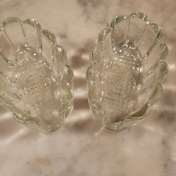 Vintage Princess House Crystal Utensil Spoon & Fork Rest Holders Set of 2 - Picture 4 of 7